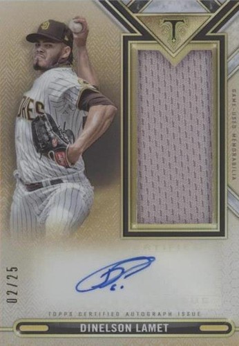 2021 Topps Triple Threads - Dinelson Lamet #ASJR-DL