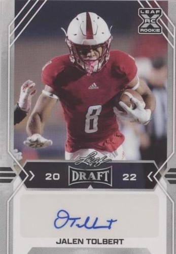 2022 Leaf Draft Jalen Tolbert #BA-JT1