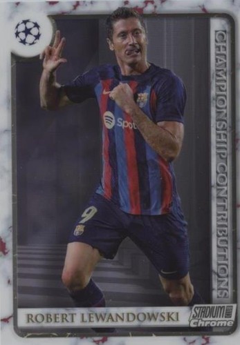 2022-23 Topps Stadium Club Chrome UEFA Club Competitions Robert Lewandowski #CC-RLE