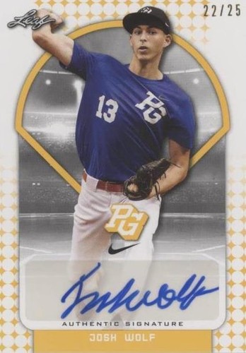 2018 Leaf Perfect Game National Showcase - Josh Wolf #BA-JW2