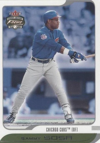 2002 Fleer Focus Jersey Edition - Sammy Sosa #140