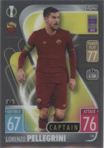 2021-22 Topps Chrome Match Attax UCL Lorenzo Pellegrini #148
