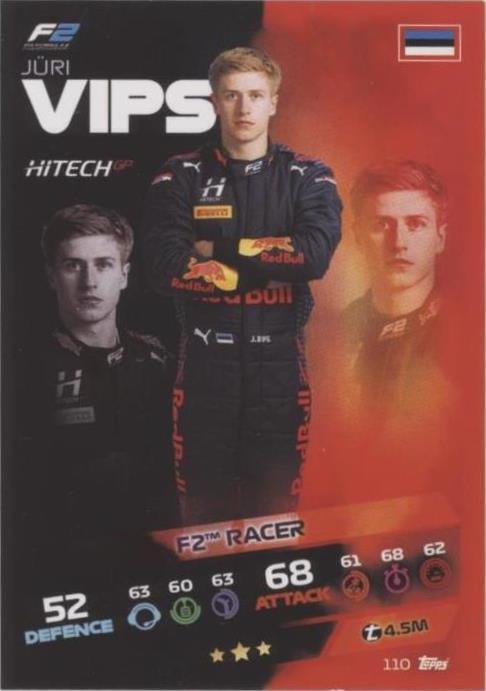 2021 Topps F1 Turbo Attax - Juri Vips #110