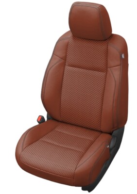 Custom Cognac Leather Seat Covers Upgrade for Toyota Tacoma Double Cab SR5 TRD