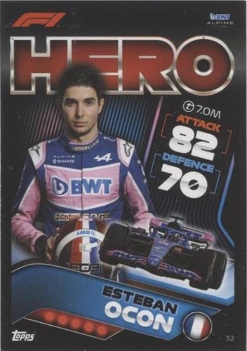 2022 Topps F1 Turbo Attax - Esteban Ocon #52