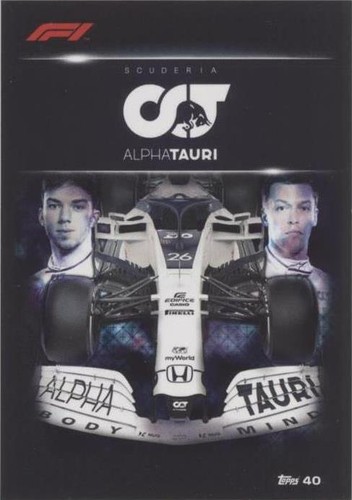2020 Topps F1 Turbo Attax - Daniil Kvyat Pierre Gasly #40