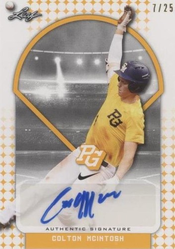 2018 Leaf Perfect Game National Showcase - Colton Mcintosh #BA-CM4