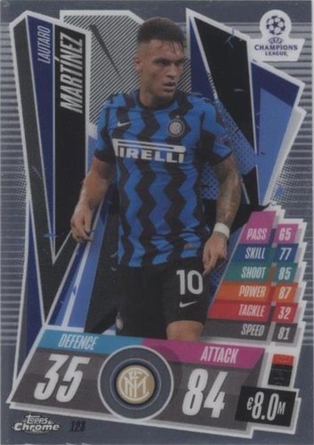 2020-21 Topps Chrome Match Attax UCL Lautaro Martinez #128