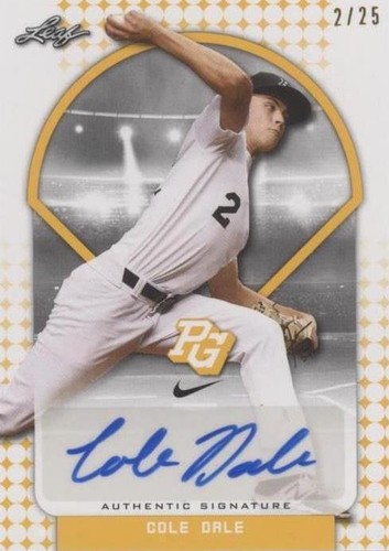 2018 Leaf Perfect Game National Showcase - Cole Dale #BA-CD2