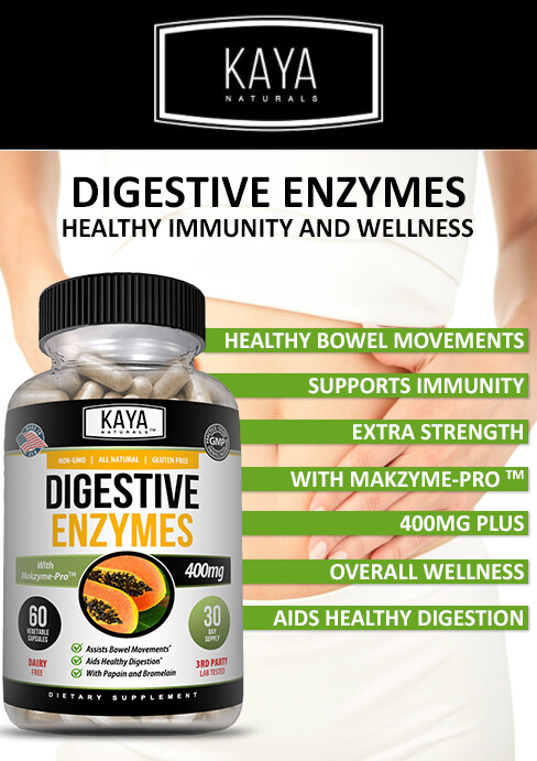 Digestive Enzymes w/ Prebiotic & Probiotics, Gas, Constipation & Bloating Relief