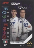 2020 Topps F1 Turbo Attax - Daniil Kvyat Pierre Gasly #45