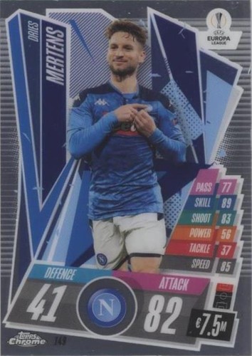 2020-21 Topps Chrome Match Attax UCL Dries Mertens #149