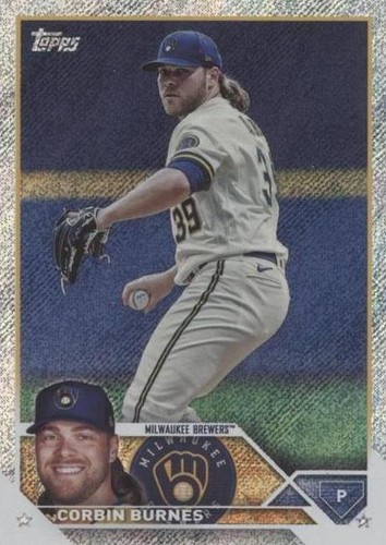 直筆サイン topps now CORBIN BURNES JOSH HADER 2025 Topps Series 2 Corbin Burnes Golden Mirror Image
