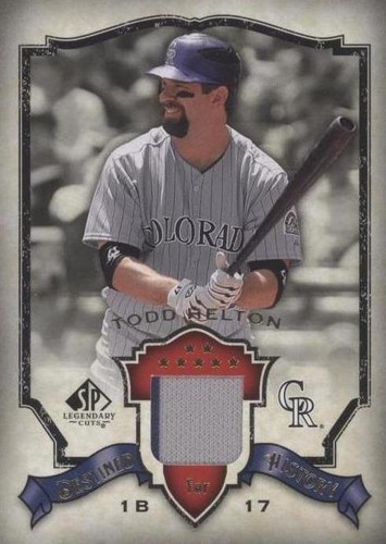 2008 SP Legendary Cuts - Todd Helton #DH-TH