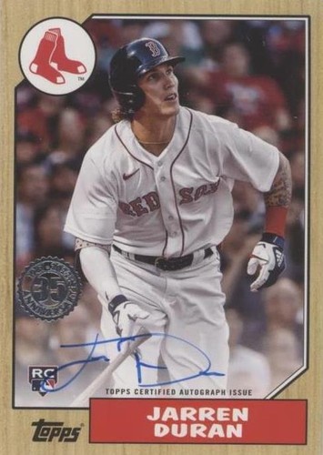 2022 Topps Series 1 - Jarren Duran #87BA-JDU