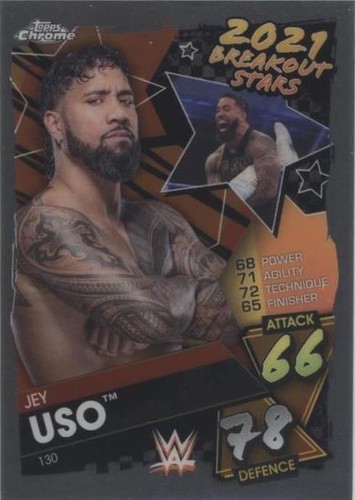 2021 Topps Chrome WWE Slam Attax - Jey Uso #130