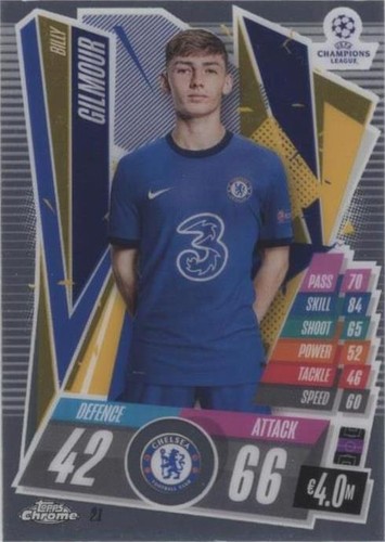 Topps 2020-21 Match Attax Chrome UCL Chelsea Autograph Mason