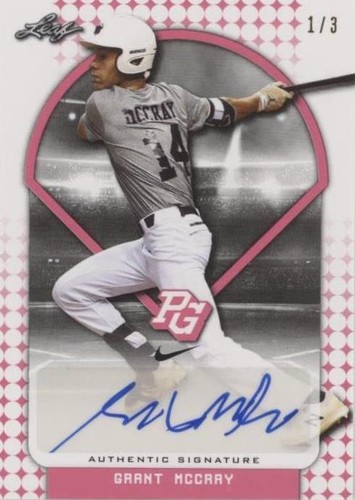 2018 Leaf Perfect Game National Showcase - Grant McCray #BA-GM1