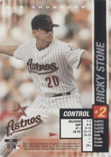 2002 MLB Showdown Pennant Run - Ricky Stone #033