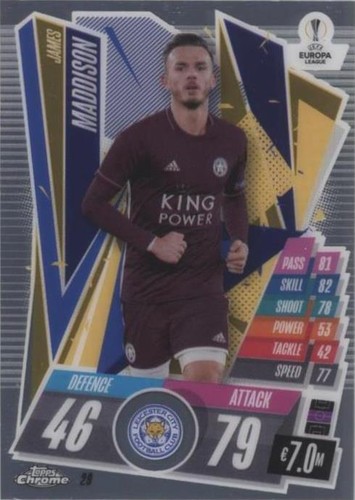 2020-21 Topps Chrome Match Attax UCL James Maddison #29
