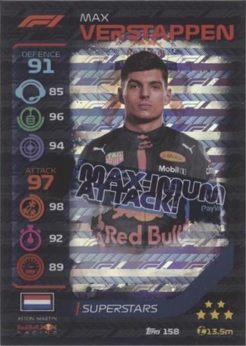 2020 Topps Chrome F1 – Max Verstappen RC Purple Refractor