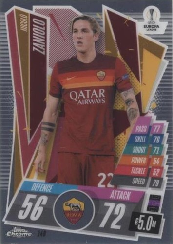 2020-21 Topps Chrome Match Attax UCL Nicolo Zaniolo #140