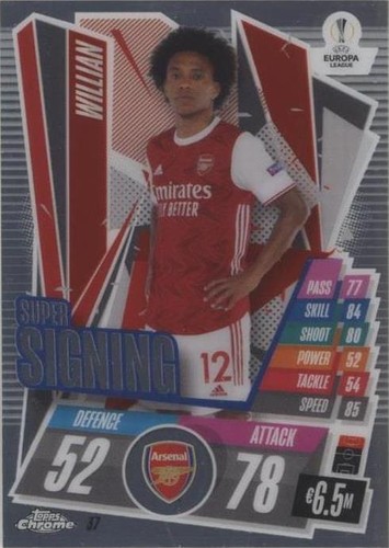 2020-21 Topps Chrome Match Attax UCL Willian #37
