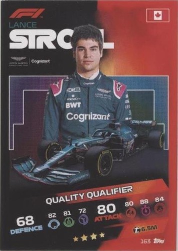 2021 Topps F1 Turbo Attax - Lance Stroll #163