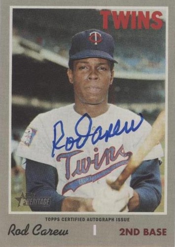 2019 Topps Heritage - Rod Carew #ROA-RC