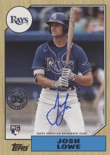 2022 Topps Series 1 - Josh Lowe #87BA-JL