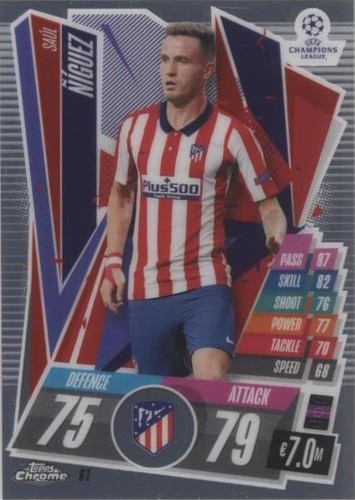 2020-21 Topps Chrome Match Attax UCL Saul #61