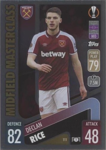 2021-22 Topps Match Attax UCL Declan Rice #111