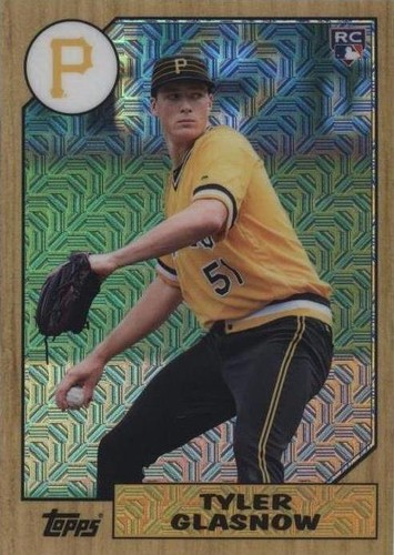 2017 Topps Silver Pack 1987 Design Chrome - Tyler Glasnow #87-TG