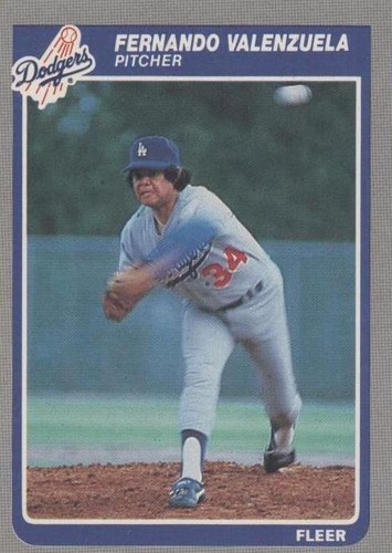 1985 Fleer - Fernando Valenzuela #387