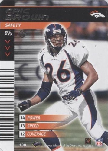 2001-02 NFL Showdown 1st Edition Eric Brown #130