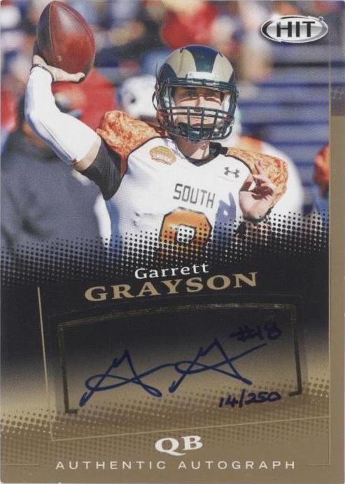 2015 Sage Hit Garrett Grayson #A118