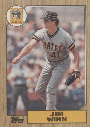 メジャーリーガー Jim T バット付きカード 1987 Topps Jim Winn #262 (EX) | eBay