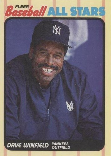 1989 Fleer Baseball All Stars - Dave Winfield #44
