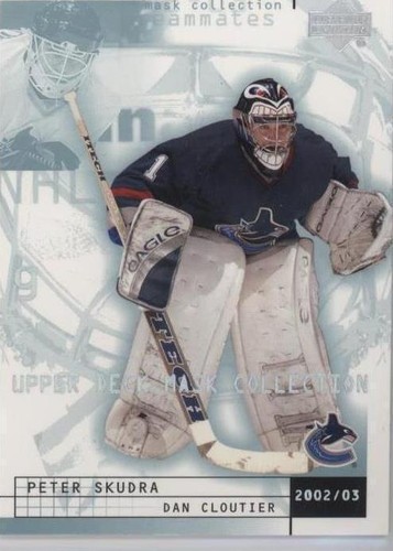 2002-03 Upper Deck Mask Collection - Dan Cloutier Peter Skudra #86