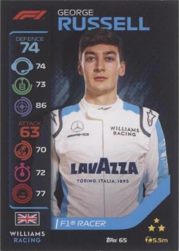 2020 Topps F1 Turbo Attax - George Russell #65