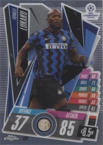 2020-21 Topps Chrome Match Attax UCL Romelu Lukaku #129