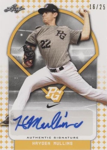 2018 Leaf Perfect Game National Showcase - Hayden Mullins #BA-HM1