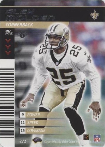 2001-02 NFL Showdown 1st Edition Alex Molden #272