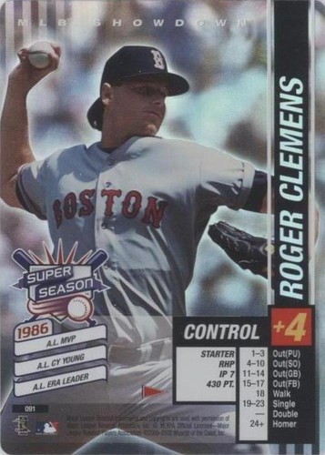 2002 MLB Showdown Pennant Run - Roger Clemens #091