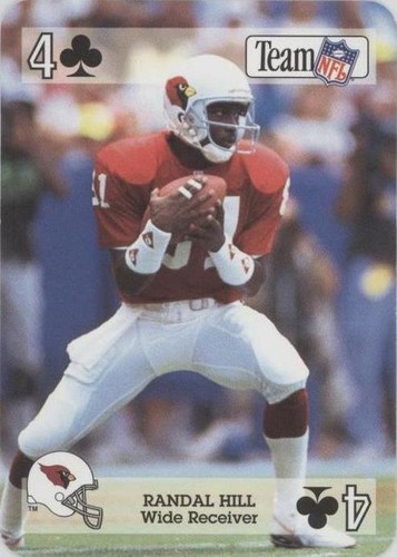 1992 Sport Decks Team NFL Star Cards Playing Cards Randal Hill #4C