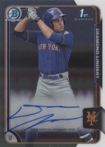 2015 Bowman Draft - Desmond Lindsay #BCA-DL