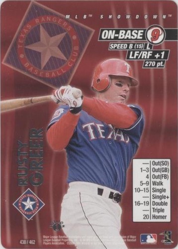 2001 MLB Showdown - Rusty Greer #438