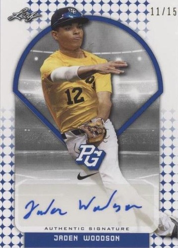 2018 Leaf Perfect Game National Showcase - Jaden Woodson #BA-JW1