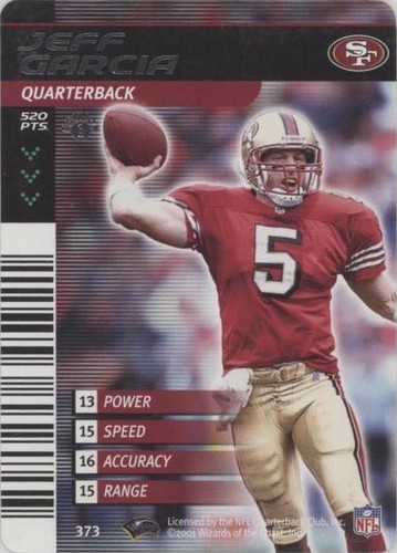 2001-02 NFL Showdown 1st Edition Jeff Garcia #373