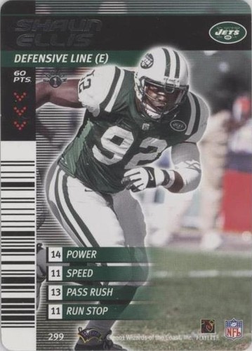 2001-02 NFL Showdown 1st Edition Shaun Ellis #299